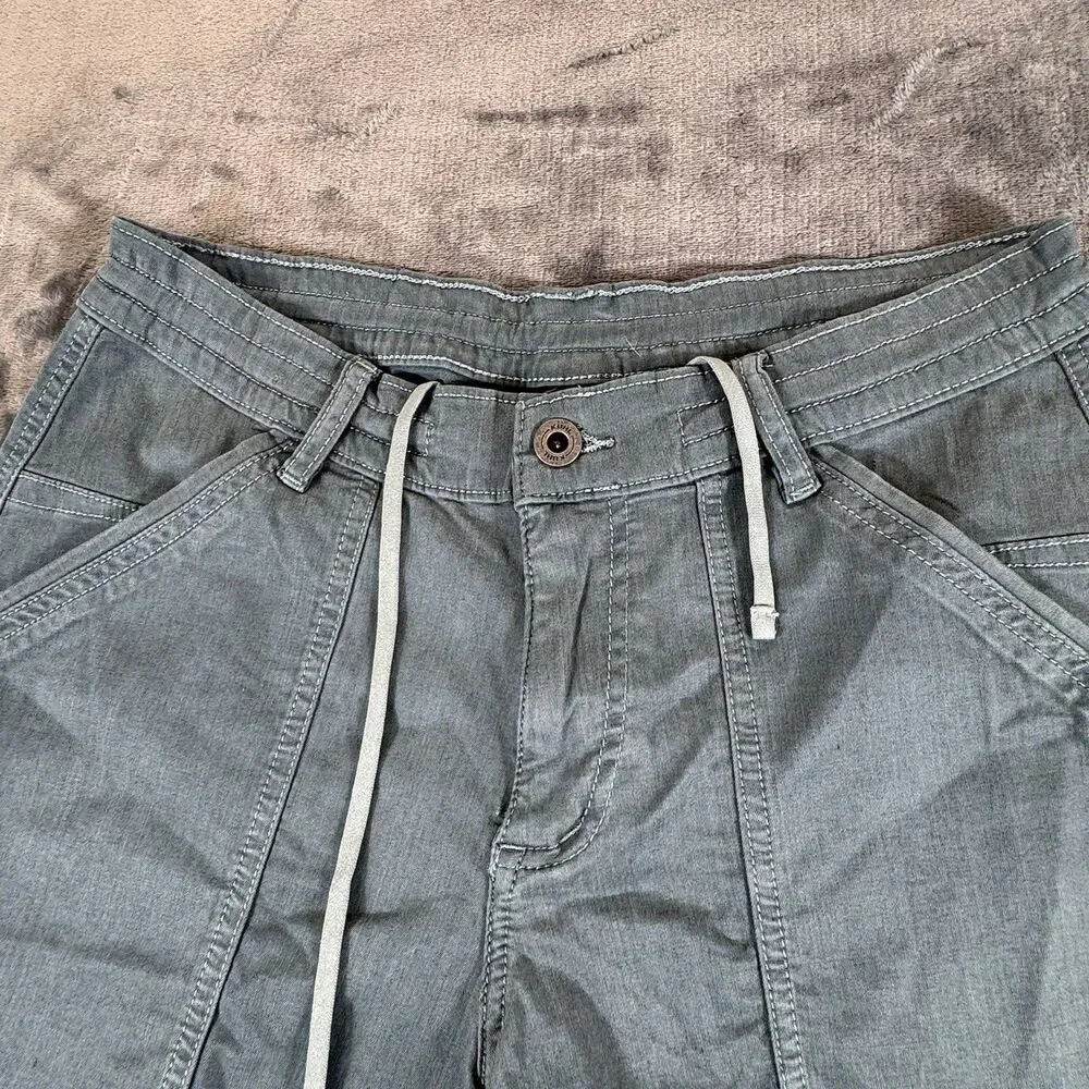 KUHL Sz 8 Kultivatr Shorts Womens Muted Teal Gray 4